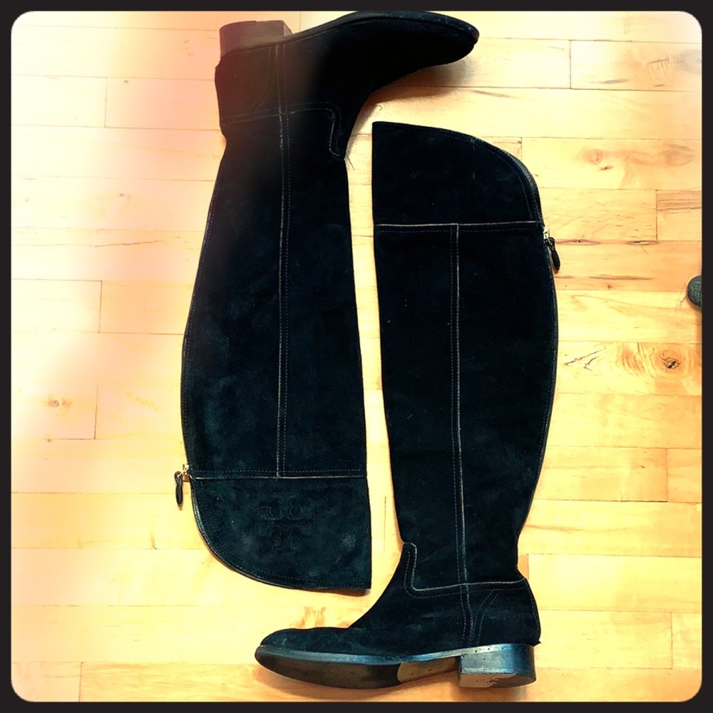 Tory Burch Simone Suede Over the Knee Boot